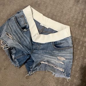 Ripe maternity jean shorts